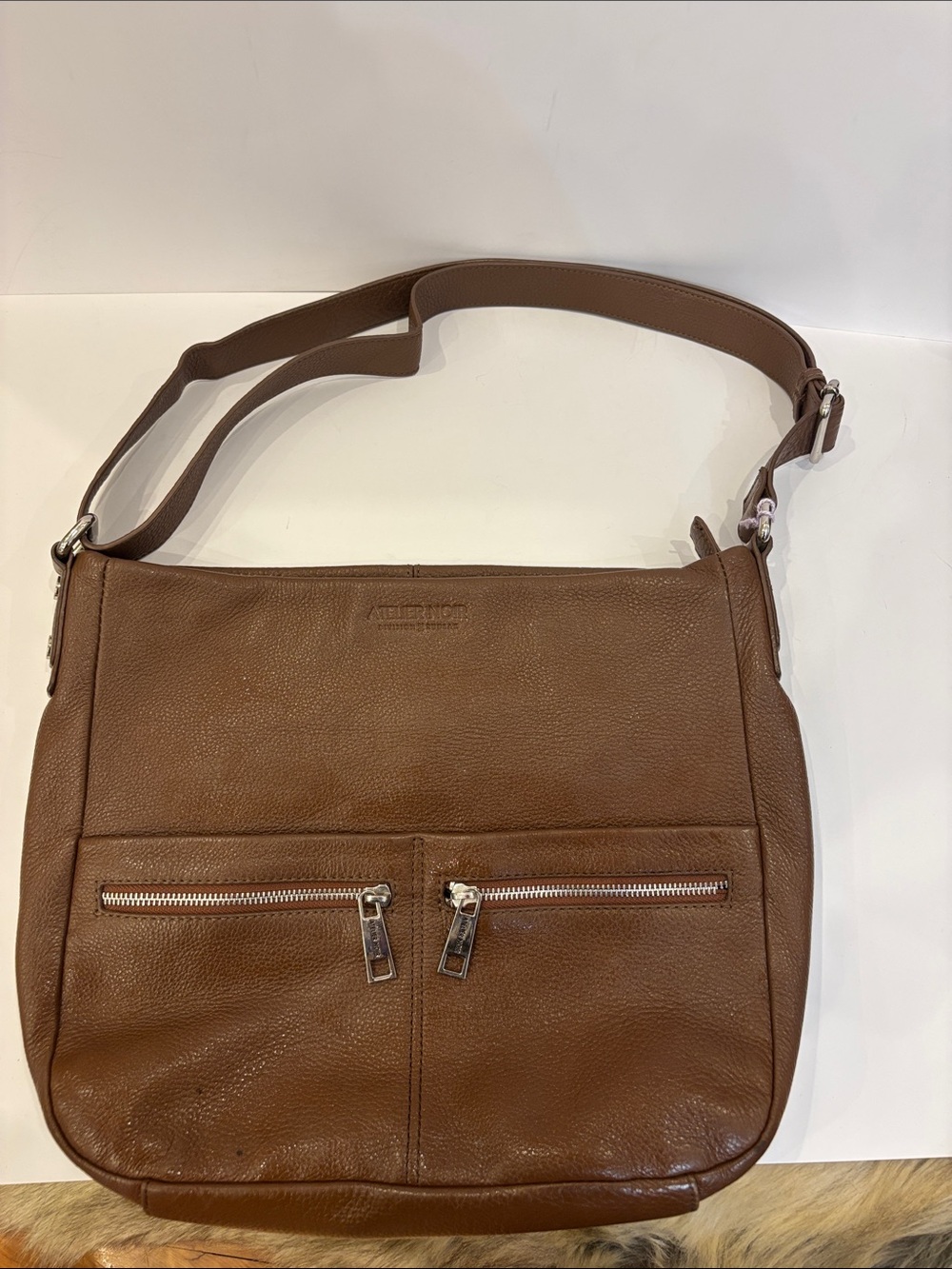 Atelier Noir leather brown bag by Rudsak